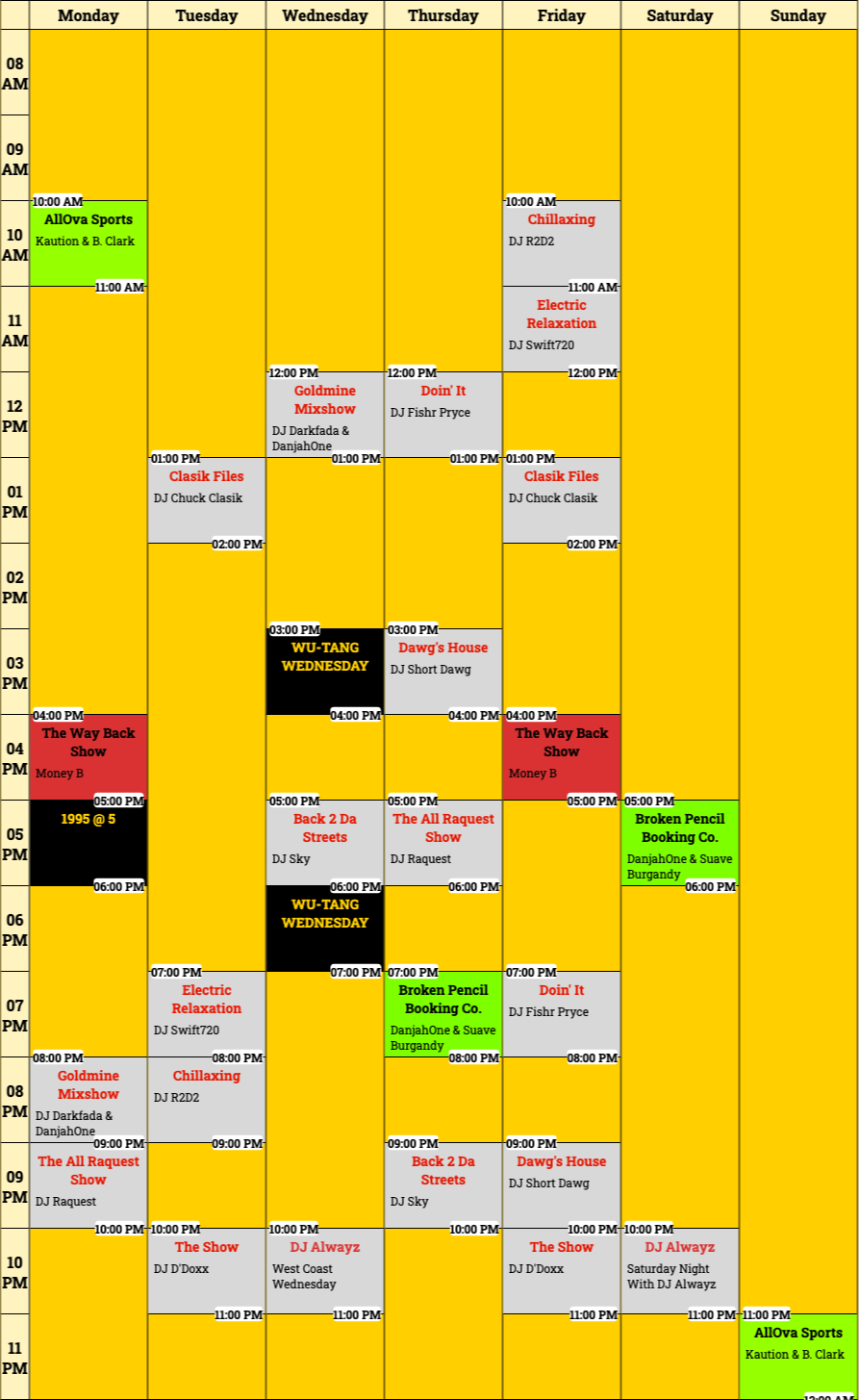 Schedule (1)